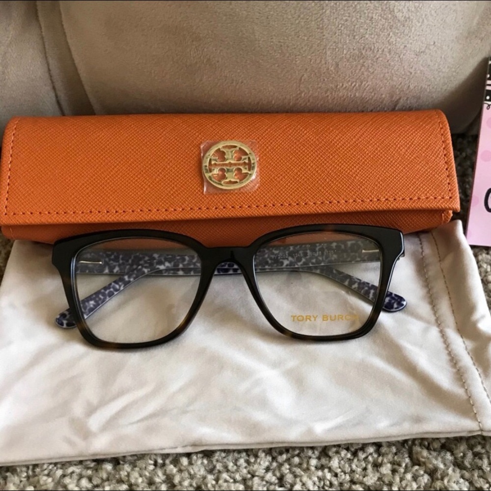 Tory Burch Tortoise Navy sides #TY 2052 49mm